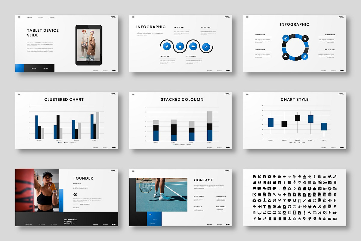 Piere - Business Google Slide, a Presentation Template by Dens Creative Studio (Photo 5 of 6)