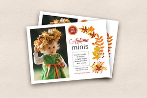 Autumn Fall Mini Session Template