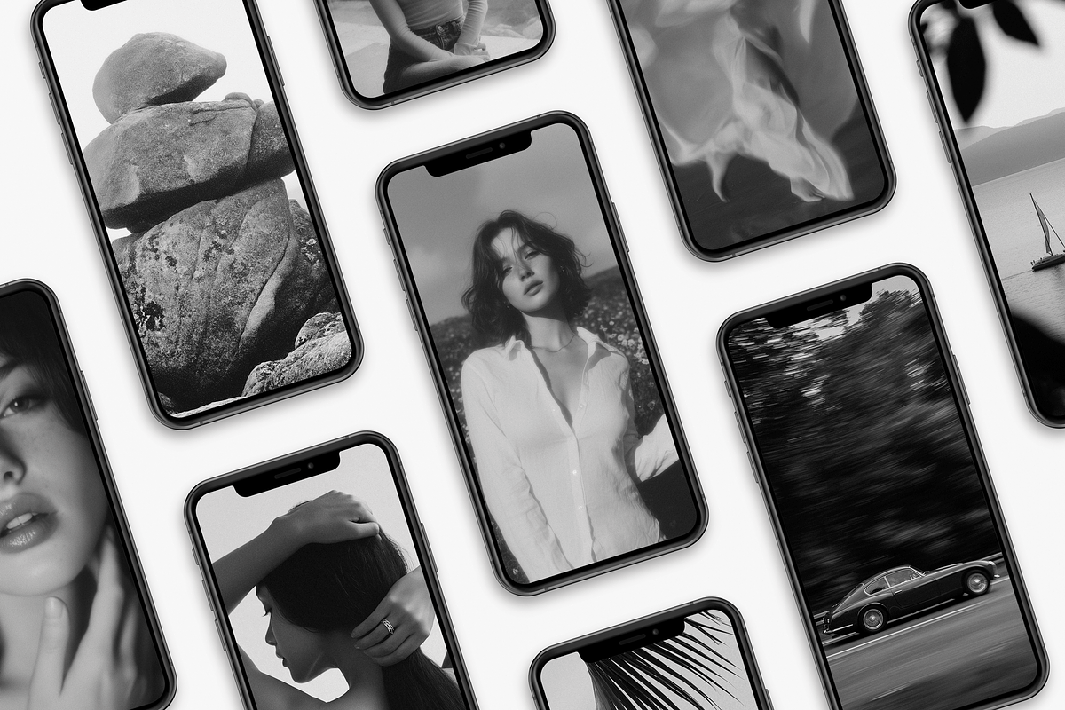 Black & White Aesthetic Stock Photos, a Beauty & Fashion Photo by Digital Asset Co (Photo 6 of 9)