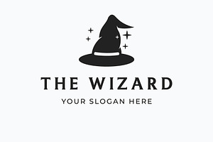 The wizard magic hat logo, a Branding & Logo Template by LOGOCREATIVE