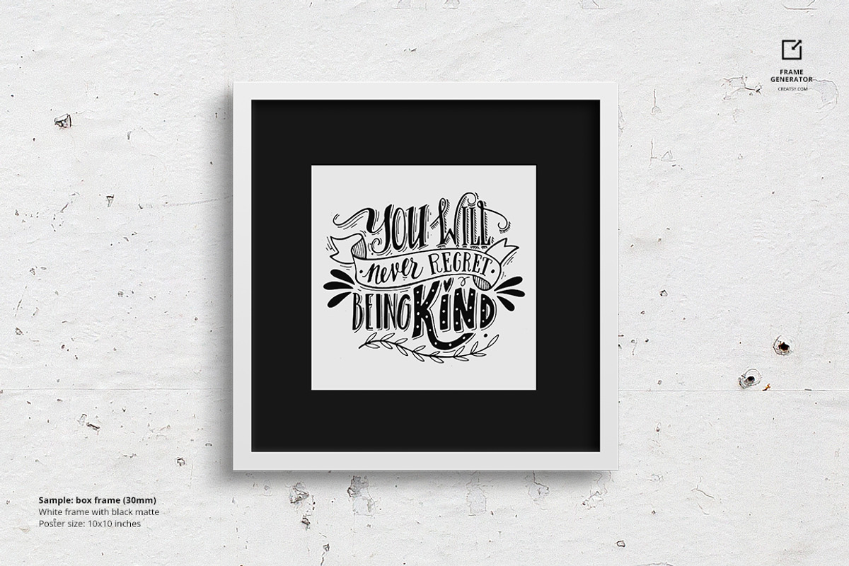 Frame Generator Mockup Set, a Print Template by Creatsy (Photo 12 of 15)