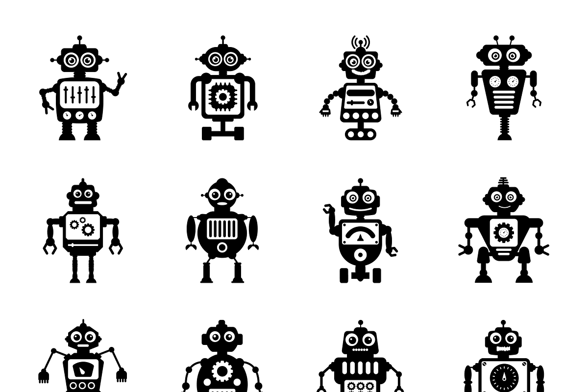 Robots Icon Set, an Emoji Icon by Brickclay (Photo 6 of 6)