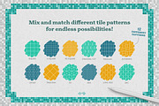 Tile Pattern Procreate Brushes, a Brush Add-On by Nico-Ng (Thumbnail 3 of 13)