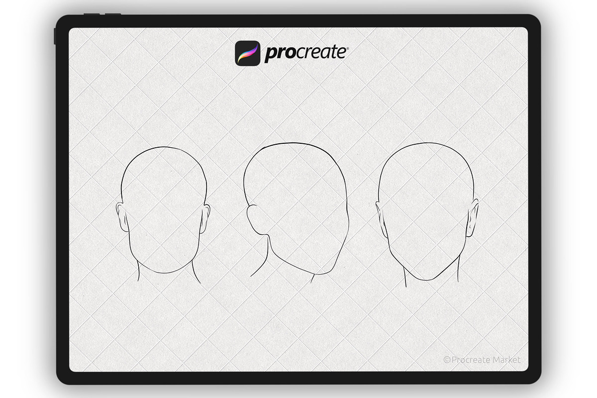Face Stamp Brushes Procreate, a Brush Add-On by Procreate Market (Photo 8 of 8)