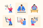 Hiring Illustrations Art Set, a Work Illustration by Creative Stall (Thumbnail 9 of 9)