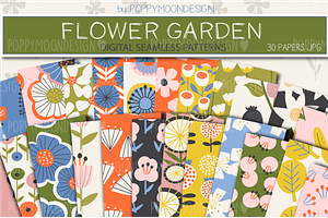 Flower Garden Pattern Bundle