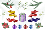 Christmas clip art + free bonus!, an Object Graphic by Ducatum (Thumbnail 6 of 9)