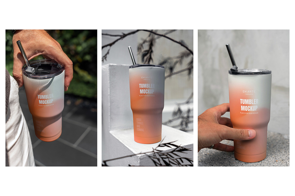 Tumbler Mockups To Go, a Cups & Container Mockup by Dikarte.Store (Photo 10 of 14)