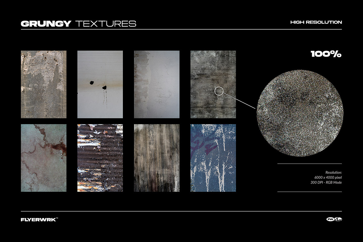 Grunge textures, a Texture Graphic by FLYERWRK (Photo 15 of 17)