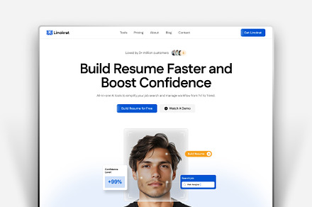 Linokrat - AI SaaS Framer Template, a Landing Page Template by Framley