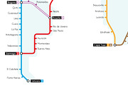 World Metro Map Vector Illustration, an Education Illustration by asantosg (Thumbnail 8 of 9)