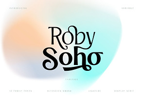 Roby Soho, a Sans Serif Font by alit design
