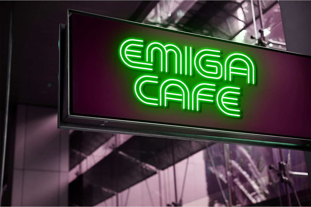 Neon Backlight, a Symbol Font by Ditatype (Photo 6 of 10)