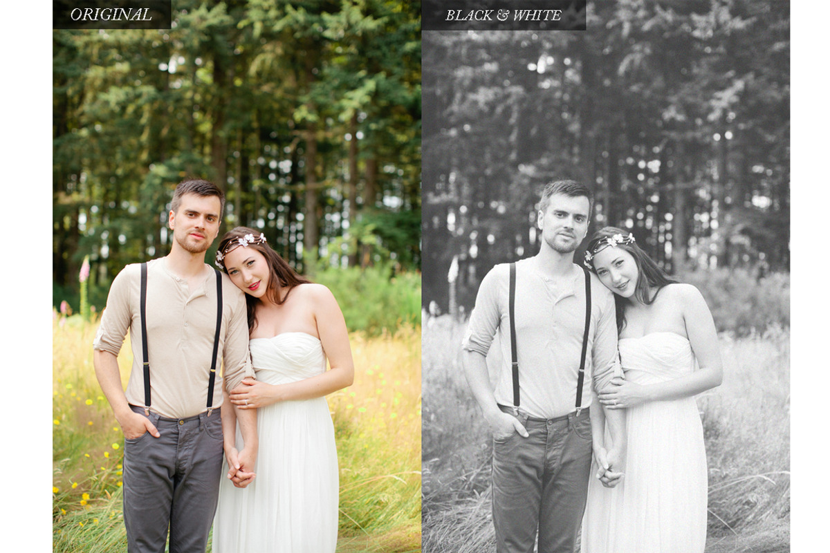 Vintage Wedding Photoshop Actions, an Action Add-On by cloverandcrow (Photo 3 of 5)