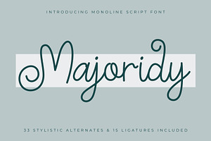 Majoridy - Monline Script Font