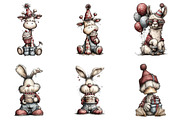Quirky Birthday Party Animals, an Illustration by Watercolor design (Thumbnail 3 of 7)