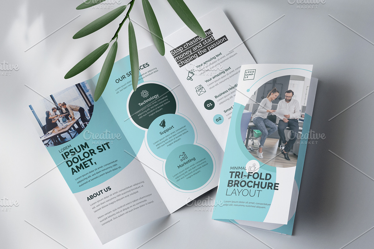Corporate Trifold Brochure, a Brochure Template by Cristal Pioneer (Photo 1 of 4)