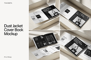 Dust Jacket Cover Book Mockup