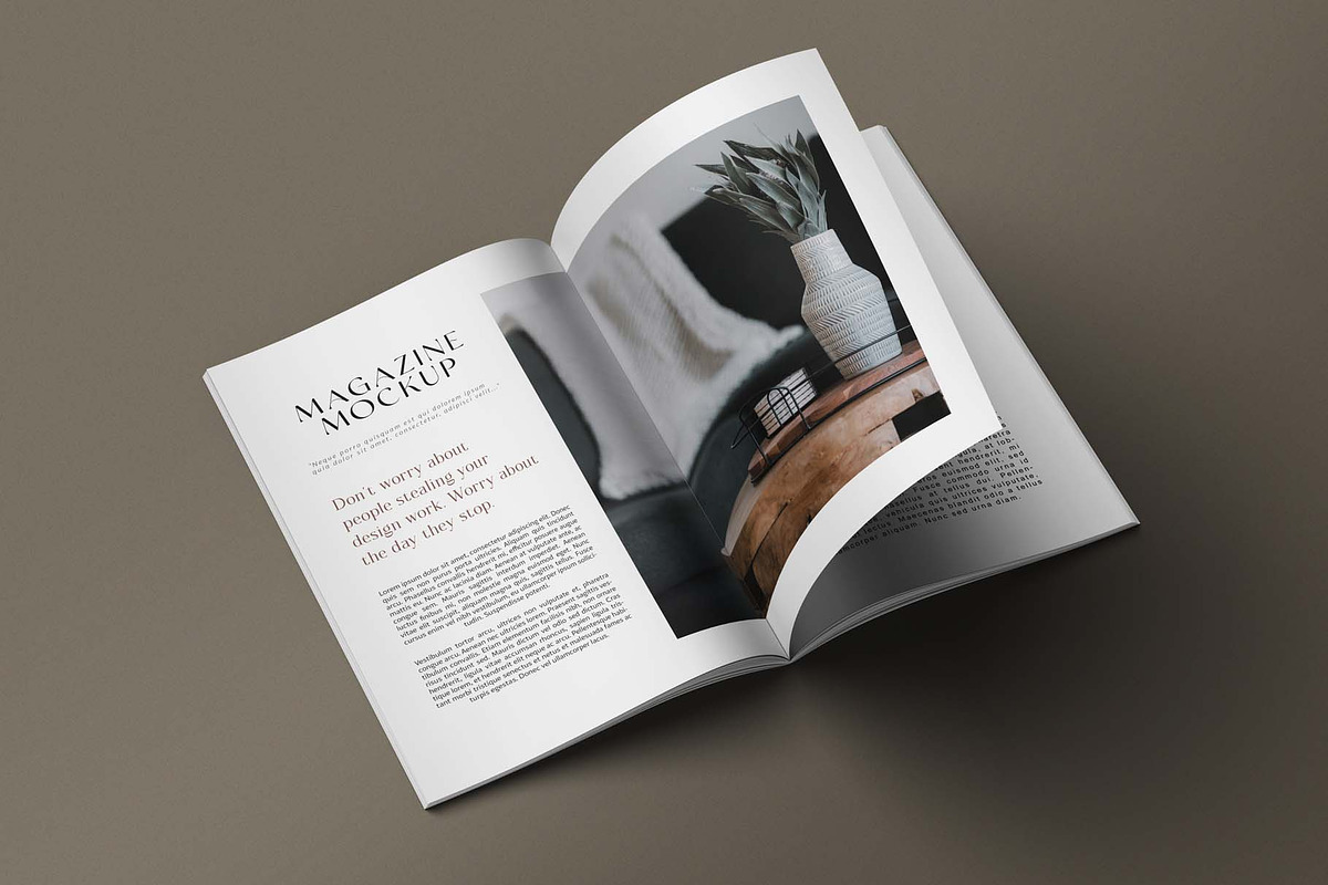 Magazine - A4 Brochure Mockups, a Books & Magazine Mockup by graphiccrew (Photo 10 of 15)