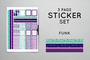 Planner Sticker Set - Funk