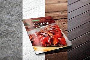 Mockup A4 / A5 Folder 4 Textures