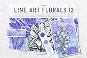 Floral Procreate Brush Stamps 12, a Brushes & More by DeloresArt (Thumbnail 1 of 13)