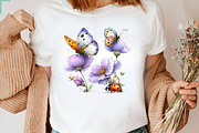 Summer Garden Watercolor Clipart, an Illustration by CreationArt (Thumbnail 6 of 10)
