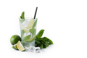 Classic Mojito Cocktail with Lime and Mint, a Food & Drink Photo by etorres69
