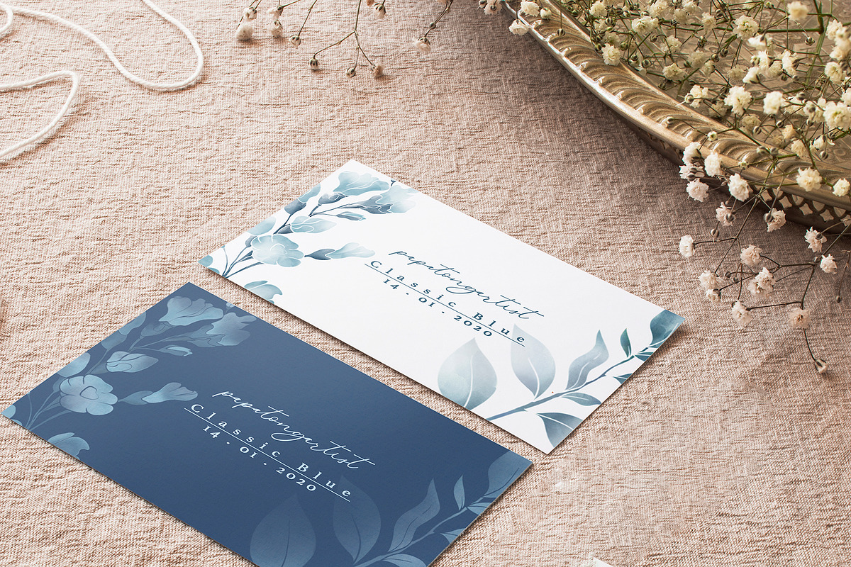 Classic Blue Watercolor Botanical, a Decorative Illustration by Papatongartist (Photo 8 of 10)