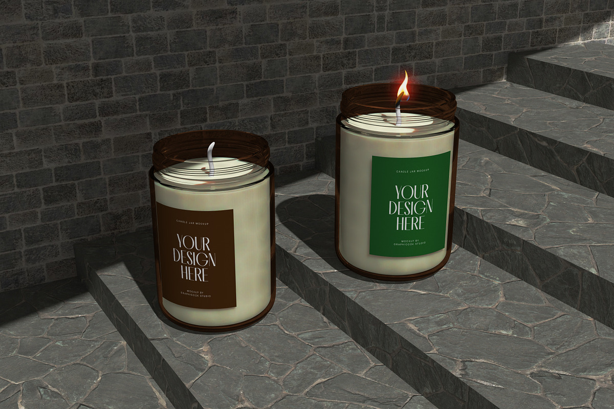 Candle Jar Mockup, a Cups & Container Mockup by graphicook (Photo 4 of 4)