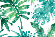 Watercolor Tropical Rain Forest Leav, a Decorative Illustration by Sharon Schwalbe (Thumbnail 4 of 4)