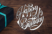 Happy Birthday Round Lettering, a Decorative Illustration by Royaltype (Thumbnail 2 of 5)