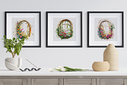 Romantic flower clipart bundle, a Decorative Illustration by Vasmila (Thumbnail 16 of 21)