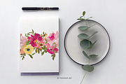 Watercolor Bright Flower Clipart Set, an Illustration by Patishop Art (Thumbnail 8 of 8)