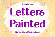 Letters Painted Fonts, a Script Font by N Nakorn Creative (Thumbnail 1 of 7)