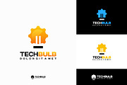 Set of Modern Tech Bulb logo designs, a Branding & Logo Template by Lucky Creative (Thumbnail 4 of 5)