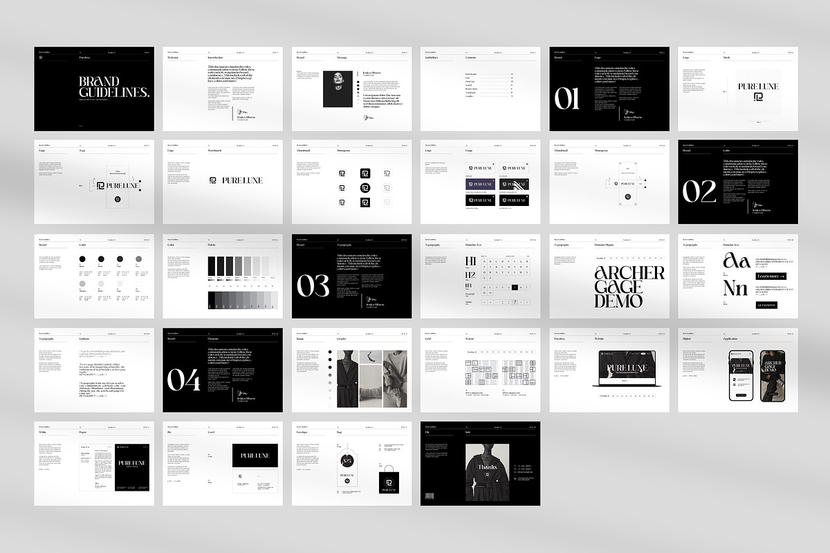 Pure Luxe-Style Guidelines, a Brochure Template by S A N D Y (Photo 11 of 11)