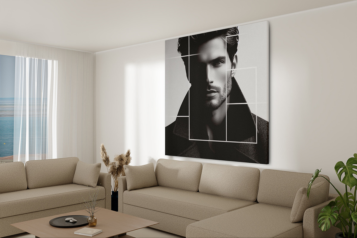 Set of  Canvas Wall Art Mockups, a Household Mockup by moqirynart (Photo 2 of 11)