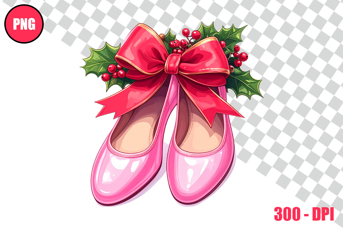 Christmas Ballet Slippers Cliparts, a Person Illustration by taramija (Photo 23 of 26)