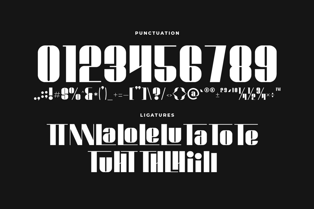 Thoulh Modern Display Font, a Sans Serif Font by Artiveko (Photo 7 of 8)