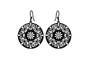 Teardrop Filigree Earrings SVG, an Object Graphic by jahid234 (Thumbnail 6 of 13)