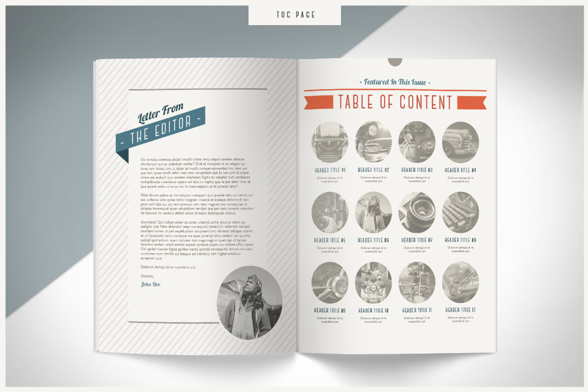 RETRO | Magazine, a Magazine Template by Marigold Studios (Photo 3 of 10)