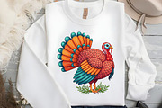 Thanksgiving Turkey PNG, an Illustration by Black Bird Studio (Thumbnail 2 of 4)