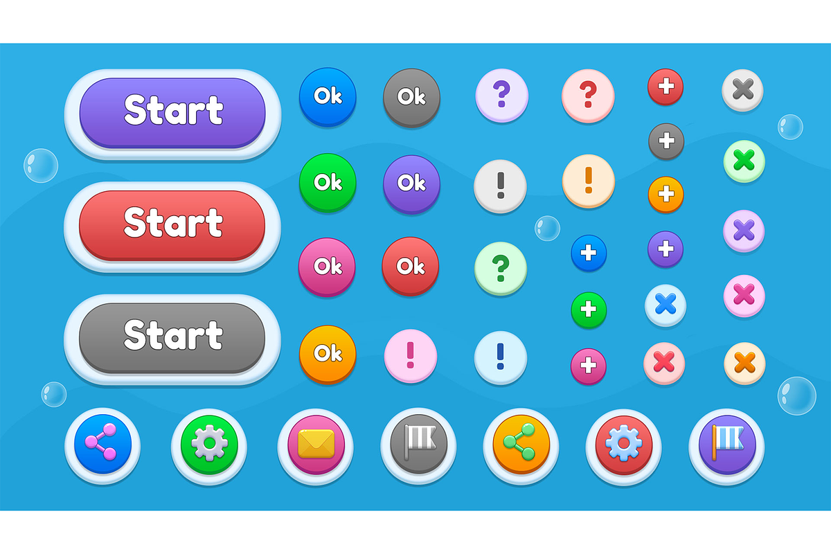 Casual GUI Mobile game UI pack, an Icon by KartInnka (Photo 7 of 24)