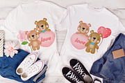 Watercolor Teddy Bear Valentine's, an Animal Illustration by Noey smiley (Thumbnail 7 of 7)