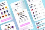 Clean Chat App UI, an App Template by ALEX BENDER UI STORE (Thumbnail 3 of 6)