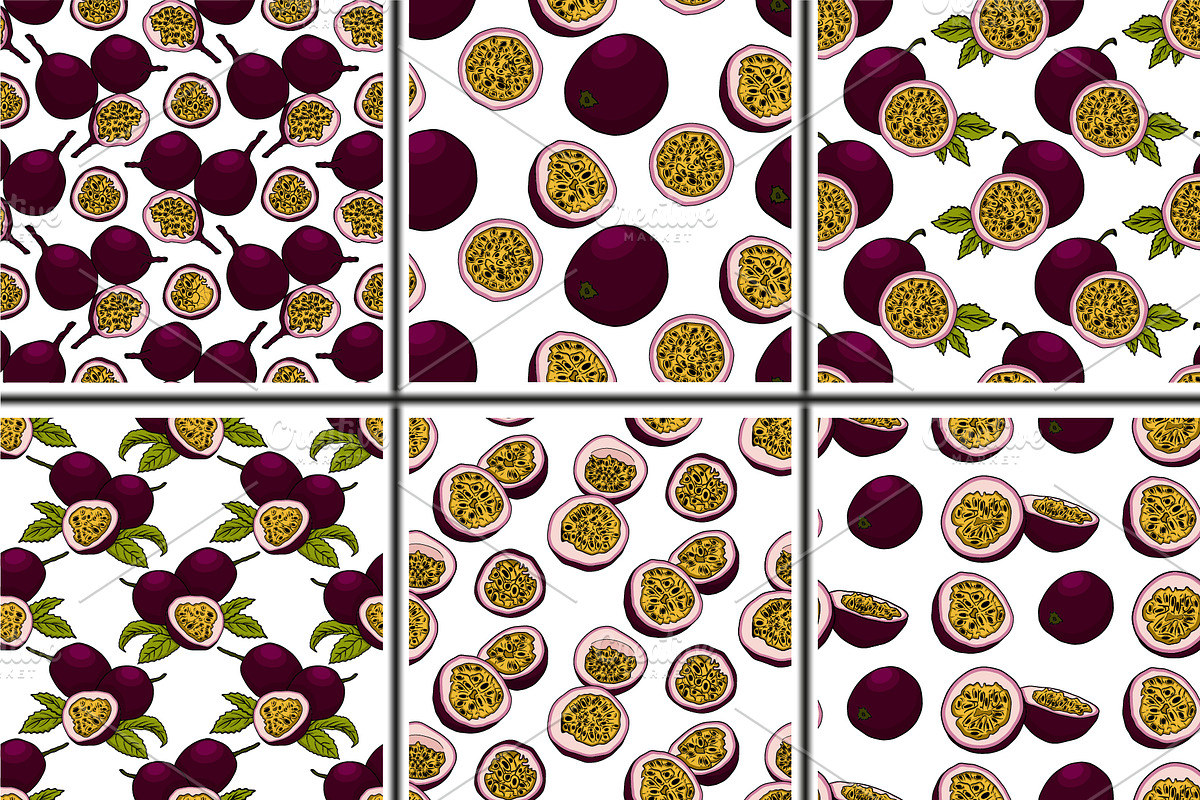 Hand drawn passion fruits, a Food Illustration by Elena Mykhailenko (Photo 7 of 8)