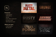 Rusty Metal Text Effects, a Layer Style Add-On by Andrew Skoch Design (Thumbnail 2 of 9)
