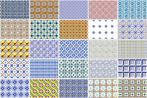 200 Seamless Portugal Tile Backdrops