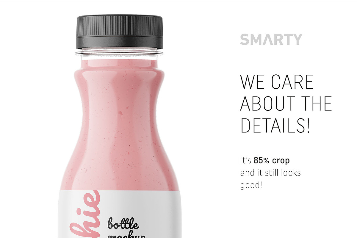 Smoothie bottle mockup, a Packaging Mockup by Smarty Mockups (Photo 4 of 5)